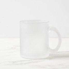 Skapa din egen Anpassad design 10oz Frostad Glasmugg
