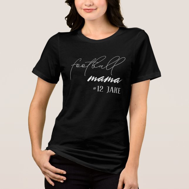Skapa Din Egen Anpassad Fotbollsmamma T Shirt (Framsida)