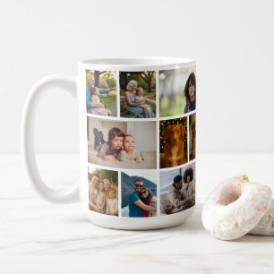Skapa din egen anpassade 18-foto personliga kaffemugg