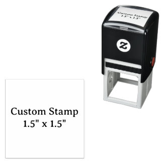 skapa din egen anpassade 1,5" x 1,5" självfärgande stämpel