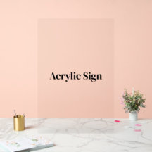 Skapa din egen anpassade 20" x 30" akryls skylt
