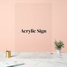Skapa din egen anpassade 24" x 36" akryls skylt
