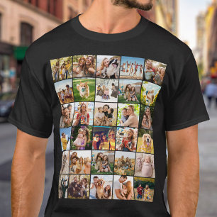 Skapa din egen anpassade 30-foto collage t shirt