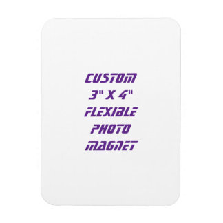 Skapa din egen anpassade 3" x 4" flexibla foto magnet