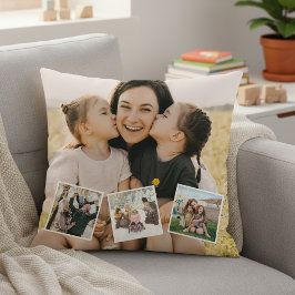 Skapa din egen anpassade 4 fotoskollage kudde