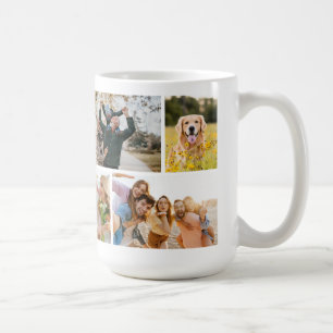 Skapa din egen anpassade 8-foto collage kaffemugg