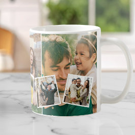Skapa din egen anpassade 8-foto collage kaffemugg