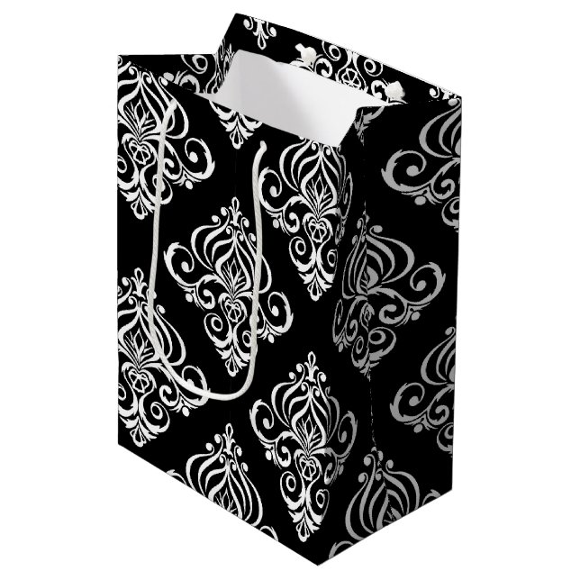 Skapa din egen anpassade B&W-damask (Framsidan Vinklad)