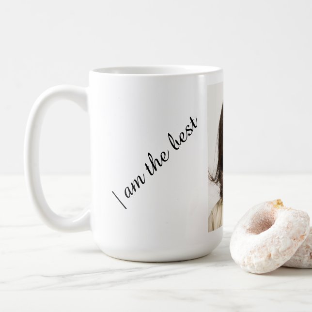 Skapa din egen anpassade bild för barn kaffemugg (Med munk)