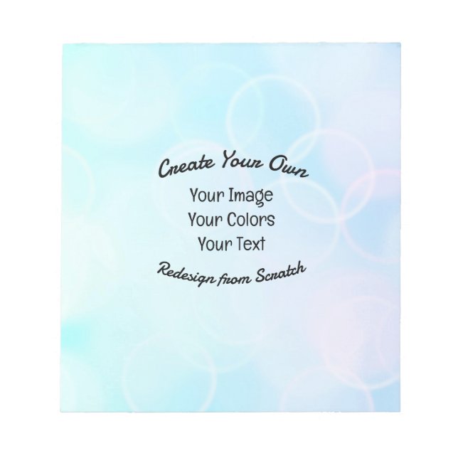 Skapa din egen anpassade design/logotyp anteckningsblock (Framsida)