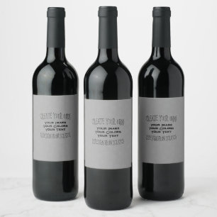 Skapa din egen anpassade design vinflaska etikett