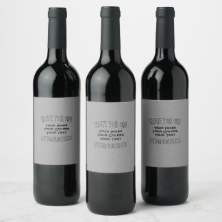 Skapa din egen anpassade design vinflaska etikett