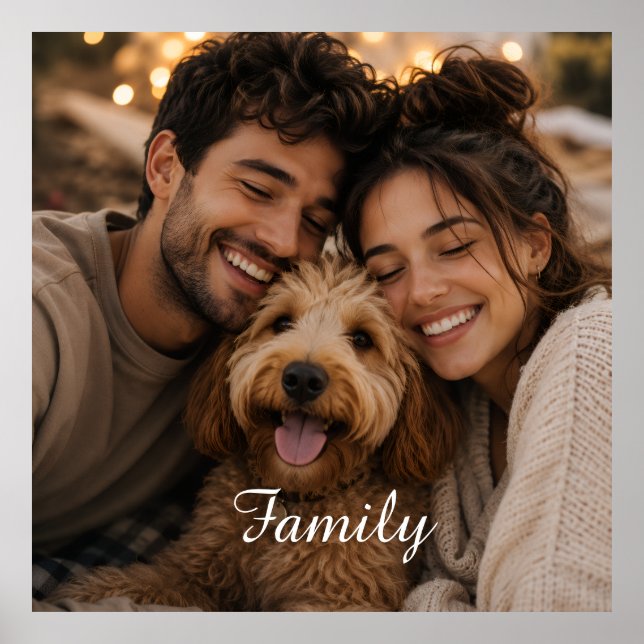 Skapa din egen anpassade familj poster (Framsidan)
