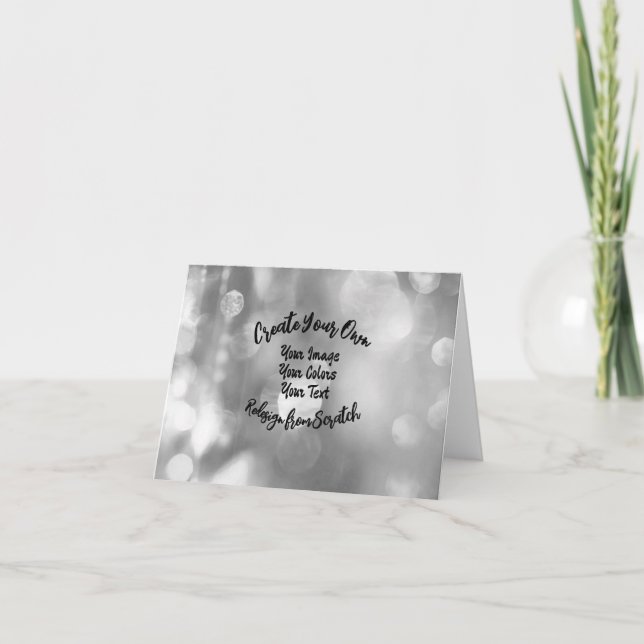 Skapa din egen anpassade färg/design tack kort (Framsida)