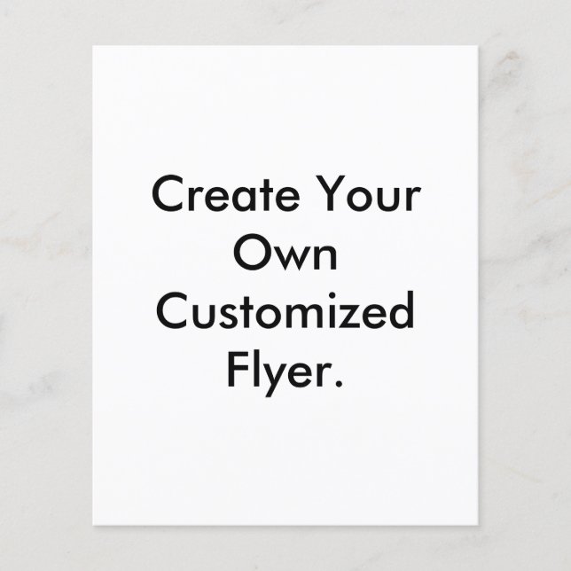 Skapa din egen anpassade Flyer. Flygblad (Framsidan)