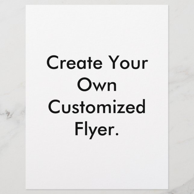 Skapa din egen anpassade flygblad. reklamblad (Framsidan)