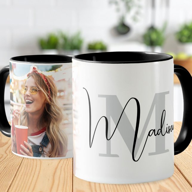 Skapa din egen anpassade foto-monogram  mugg (Skapare uppladdad)