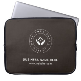 Skapa din egen anpassade logotyp & textreklam laptop fodral