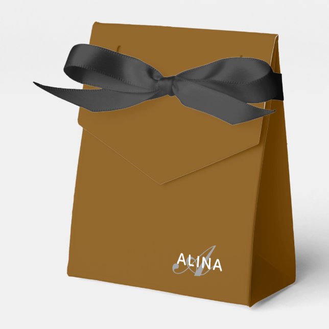 Skapa Din Egen Anpassade Monogram Färgmatchning Presentaskar (Framsidan Sidan)