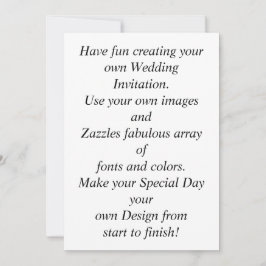 Skapa din egen anpassade och Personlig Bröllop Inbjudningar