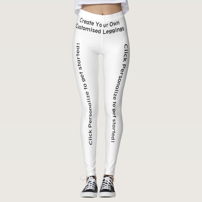 Skapa din egen anpassade Personlig Leggings (Framsida)