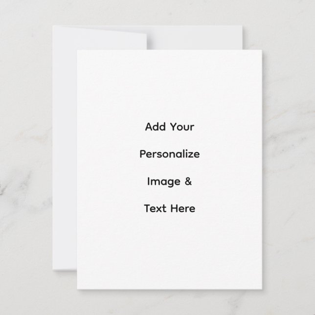skapa din egen anpassade text 4,25" x 5,5" platt k (Framsida)