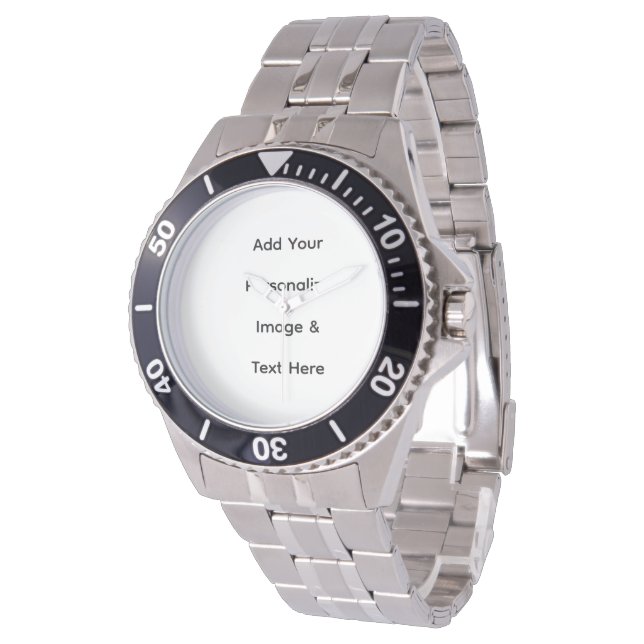 skapa din egen anpassade text personalisera armbandsur (Vinklad)