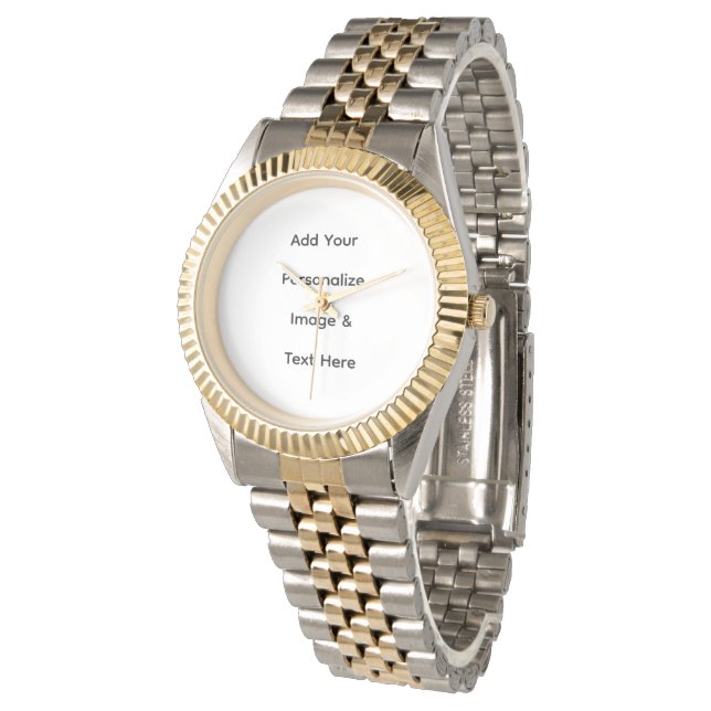 skapa din egen anpassade text personalisera armbandsur (Vinklad)