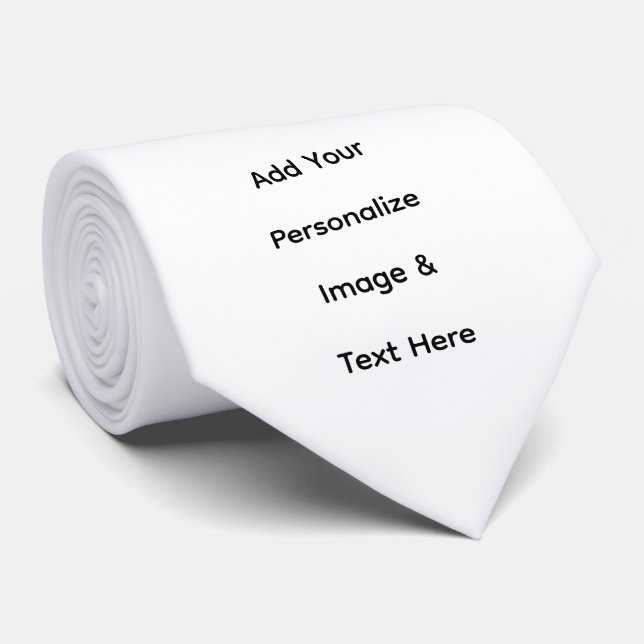 skapa din egen anpassade text personalisera slips (Rullad)