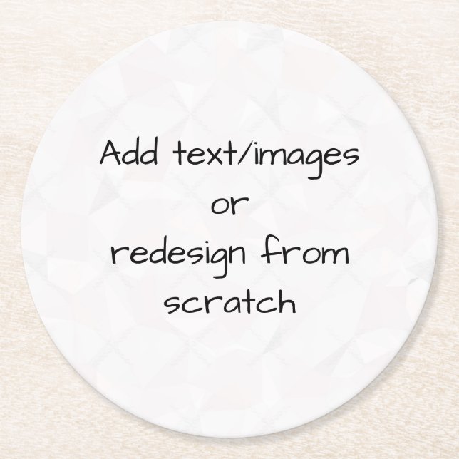 Skapa din egen anpassade underlägg papper rund (Framsidan)