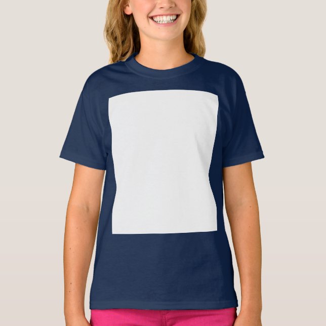 Skapa din egen anpassade vita  t shirt (Framsida)