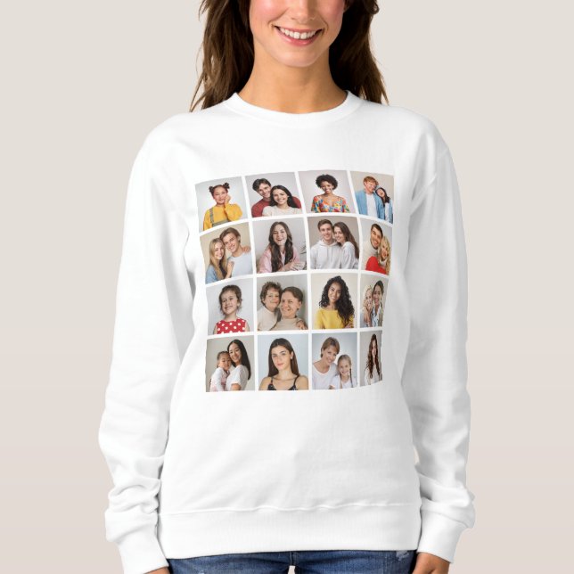 Skapa din egen Anpassningsbar 16 fotokollage T Shirt (Framsida)