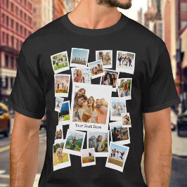 Skapa din egen Anpassningsbar 21 fotokollage T Shirt