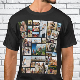 Skapa din egen Anpassningsbar 36 fotokollage T Shirt