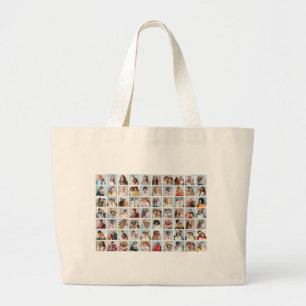 Skapa din egen Anpassningsbar 70 Photo Collage Jumbo Tygkasse