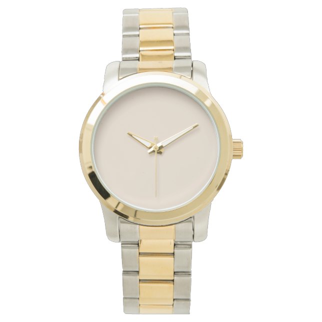 Skapa din egen Anpassningsbar Almond Beige Armbandsur (Framsida)