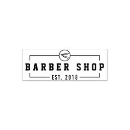 Skapa din egen Anpassningsbar Barbershop Business  Självfärgande Stämpel