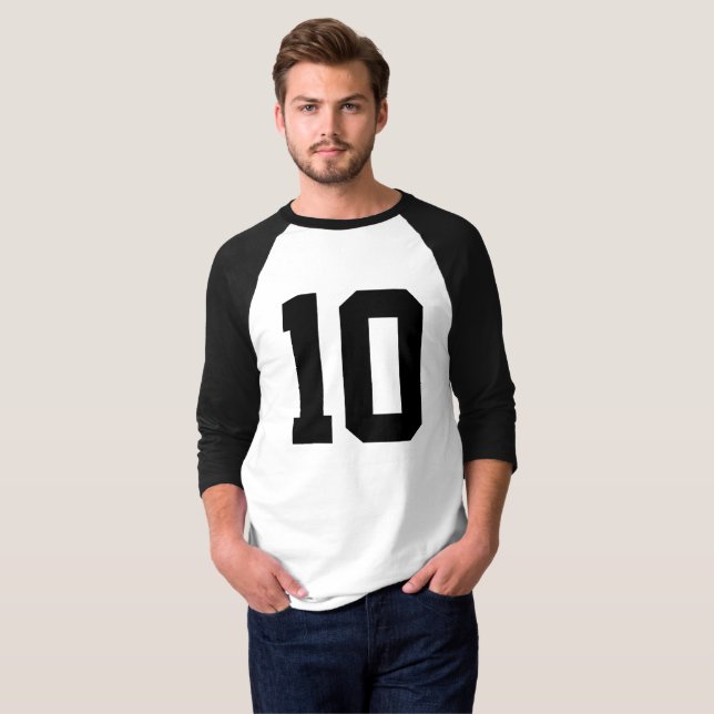 Skapa din egen Anpassningsbar Baseball T Shirt (Hel framsida)