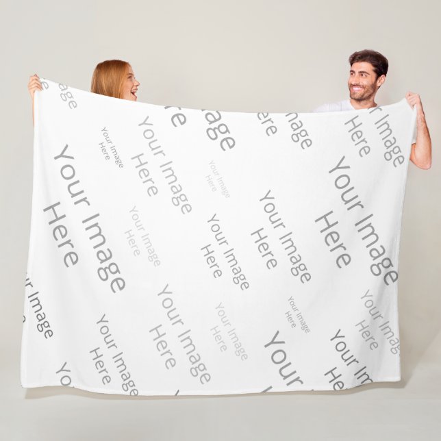 Skapa din egen Anpassningsbar Blanket, stor Fleecefilt (På plats)