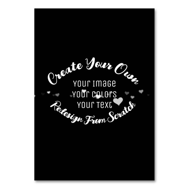 Skapa din egen Anpassningsbar Bordsnummer (Framsidan)