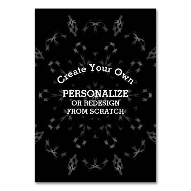 Skapa din egen Anpassningsbar Bordsnummer (Framsidan)