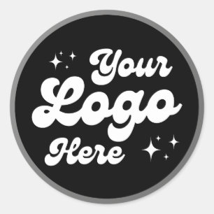 Skapa din egen Anpassningsbar Business Logotyp Fau Runt Klistermärke