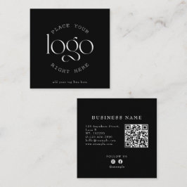 Skapa din egen Anpassningsbar Business Logotyp Mod Fyrkantigt Visitkort