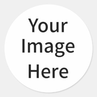 Skapa din egen Anpassningsbar din bild här Runt Klistermärke