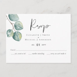 Skapa din egen Anpassningsbar Eucalyptus Greenery Vykort