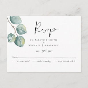 Skapa din egen Anpassningsbar Eucalyptus Greenery Vykort
