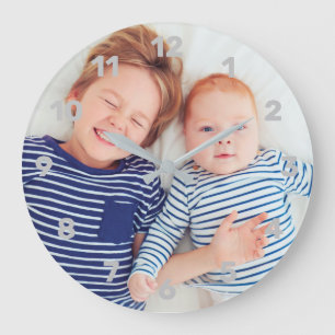 Skapa din egen Anpassningsbar-familjs foto-lås Stor Klocka