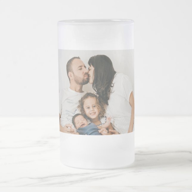 Skapa din egen Anpassningsbar-familjs fotoPersonli Frostat Ölglas (Center)
