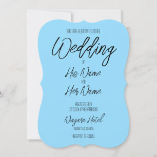 Skapa din egen Anpassningsbar Färg Bröllop Inbjudningar