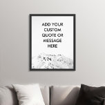 Skapa din egen Anpassningsbar för bergsoffert post Poster<br><div class="desc">Skapa en egen anpassningsbar-offert poster väggkonst. Anpassa den här poster utskrift med modern minimalistisk typografi och svartvit berggrund.</div>